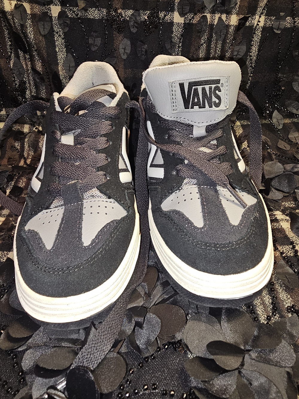 Vans Black and White Skate Sneakers